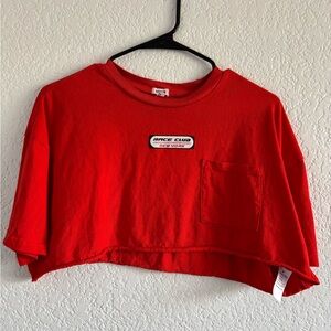 Garage Red Racing Crop Top